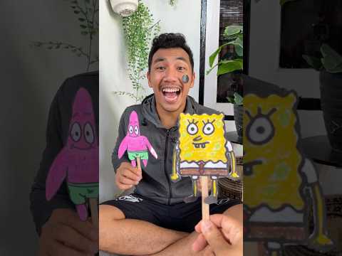 es krim kertas spongebob dan patrick