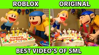 SML Movie vs SML ROBLOX: HAPPY BIRTHDAY JEFFY | BEST SML VIDEOS BIRTHDAY ! Side by Side