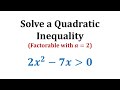 Quadratic Inequalities and Functions