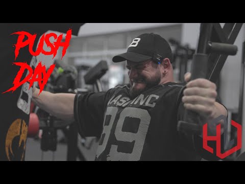 Bodybuilder Hunter Labrada Shares a Brutal Push Day Workout Video