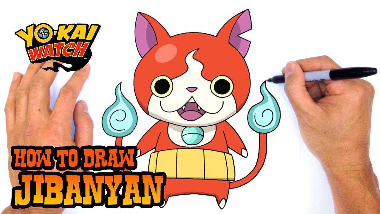 How to Draw Jibanyan - Yo-Kai Watch
