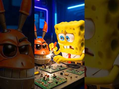 SpongeBob Built a Mr. Krabs Robot An Unbelievable Rescue Story #shorts #spongebob