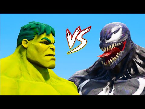 THE INCREDIBLE HULK VS VENOM - EPIC BATTLE!