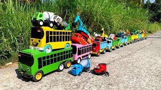 WADIDAW  !! Mobil Truk Tronton Panjang Bongkar Mainan Mobil Mobilan Truk Molen, Truk Dump, Excavator