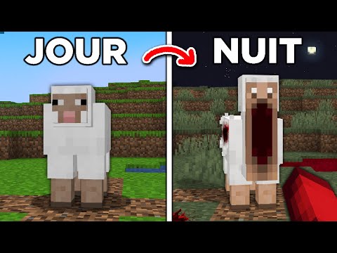 TOUT devient Effrayant la NUIT sur Minecraft.. (je l'ai trollé) ☠️