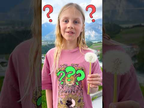 🥳 Quizfrage Pusteblume ⁉️ #kinder #lernen #quiz #wissen #kindervideo #kidsvideo #frage