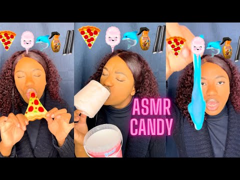 Sweet Selections Cotton Candy,Chocolate Bars, Spray Bombs,Gummy Dolphins"#SweetSelections#asmr#candy