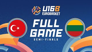 LIVE - Türkiye v Lithuania | FIBA U16 Women's EuroBasket 2025 Div B | Semi-Finals