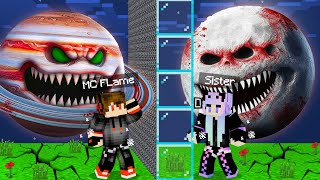 I Cheated in a MOON WAKES UP MOB BATTLE in Minecraft!!