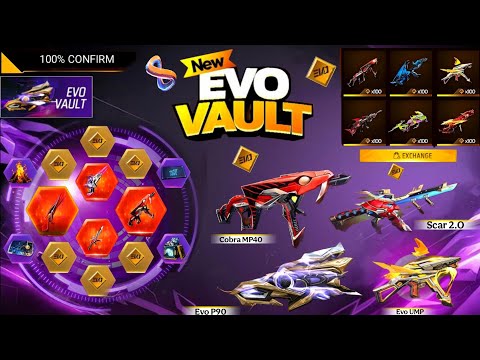 Next Evo Vault Event, Evo Gun Exchange 🥳🤯|  Free Fire New Event| Ff New Event |New Event Free Fire