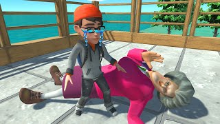 Nick vs Scary Teacher 3D - Animal Revolt Battle Simulator
