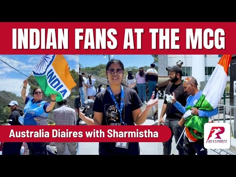 Indian fans in full colour at the India practice session at the MCG ahead of the Boxing Day test.