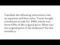 Understanding Equations and Solving for Variables