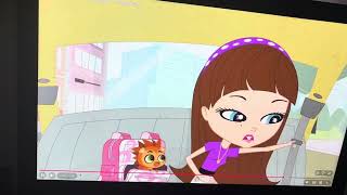 Littlest pet shop Blythe gets in the backseat of the taxi cab and Blythe is buckling her seat belt 1
