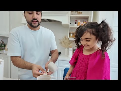 Zaira’s First Cooking Video! Making Pancakes with Dad  🥞👨‍👧