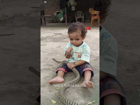 आज तो इस बच्चे को साक्षात भोलेनाथ ने बचा लिया ? indian rat snake