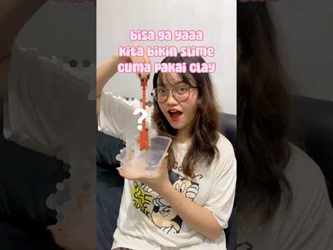bikin slime lagi daaan hasilnya?? berhasil ga ini guys??😍 #artbytatae #clay #slime #clayslime #diy