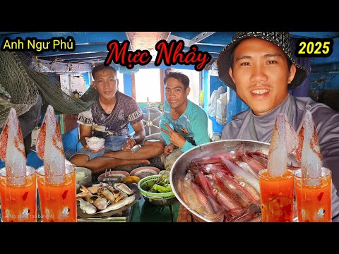 Thưởng Thức Món Mực Nhảy Và Cá Đổng Nướng • Câu Cá Đảo Nam Du Ngày 2