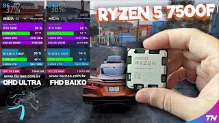 CANDIDATO a Melhor CUSTO BENEFICIO de 2025! RYZEN 5 7500F - Testes Completos e Atualizados!