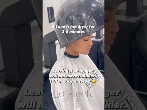 Silk Press Tutorial | Saran Wrap Silk Press | Go Sleek Hair