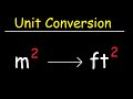 Conversion of Square Meters and Square Feet