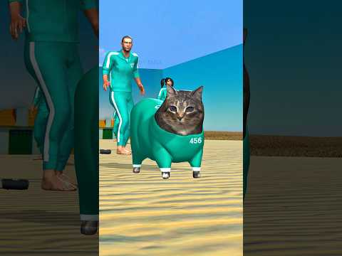 OIIA Spinning Cat in Squid Game #shorts #babyduck