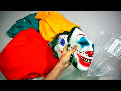 Unboxing Joker Costume (Suit, Masks)