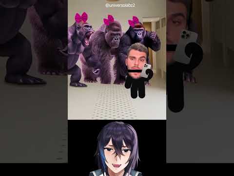 Como escapar de um grupo de Gorilas só que meme #vtuber #memes