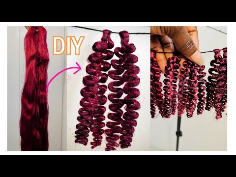 No Flexi Rods/No Curling Tools: How To Curl Braiding Hair | DIY Kinky Curly Hair