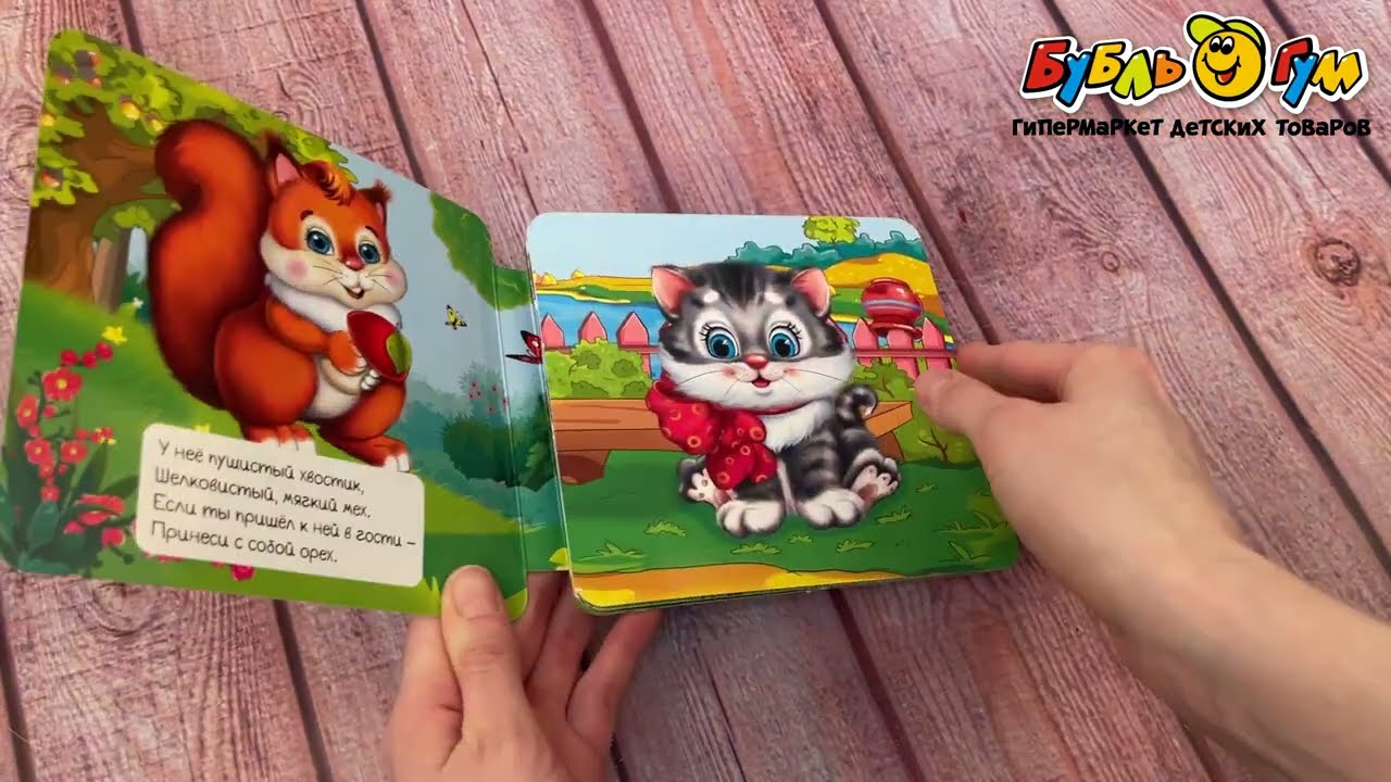 Книга-гармошка Загадки о животных  - видео