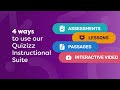 Interactive Learning with Quizzes