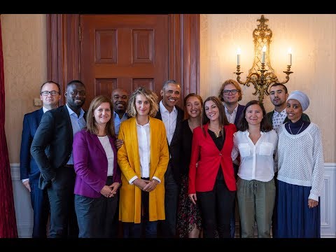 President Obama Sits Down with 11 Emerging Leaders from Across Europe - 2018