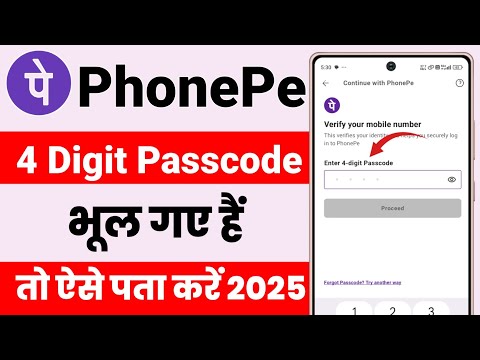 PhonePe Enter 4 Digit Passcode Problem ! PhonePe Enter 4 Digit Passcode Bhul Gaye To Kya Kare