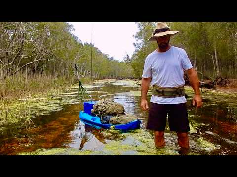 SLUDGE SWAMP..  A Prawning Catch And Cook Adventure..