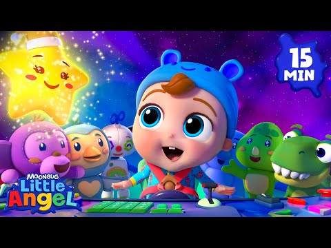Let’s Go to the Moon! 🌕🚀  | Fun Sing Along Songs by @LittleAngel Playtime