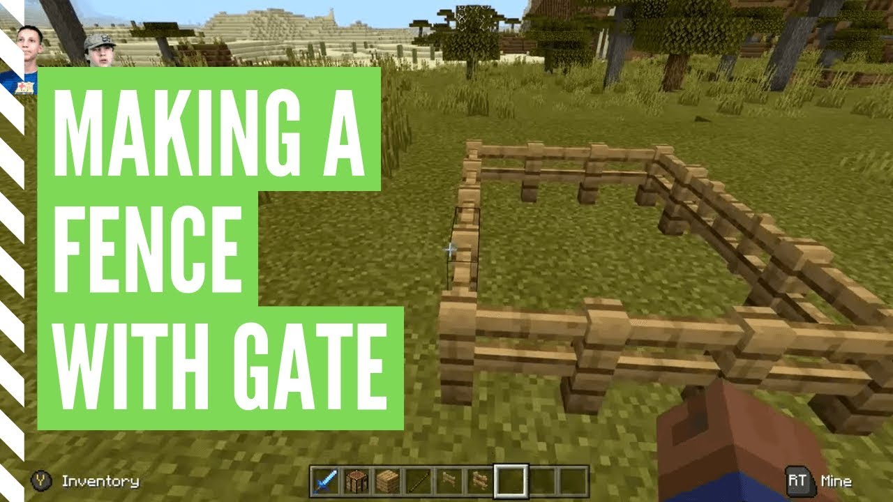 How To Make A Fence In Minecraft (With Fence Gate)