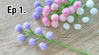 Ep1. Flower Bud 💕 Easy Crochet Flower Bud Tutorial step by step | Crochet Flower Bouquet #crochet  