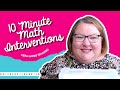 Math Intervention Activities Overview