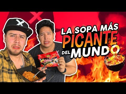 PROBANDO LA SOPA MÁS PICANTE DEL MUNDO | AlexXxStrecci