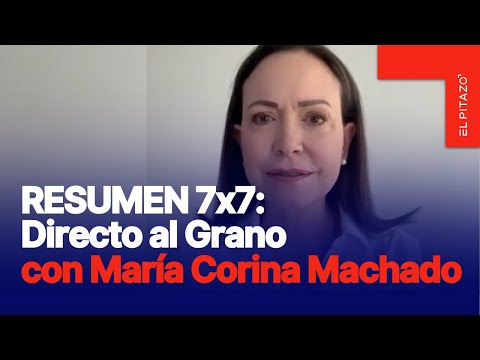 María Corina Machado: Trump sabe que Maduro es el cabecilla del Tren de Aragua