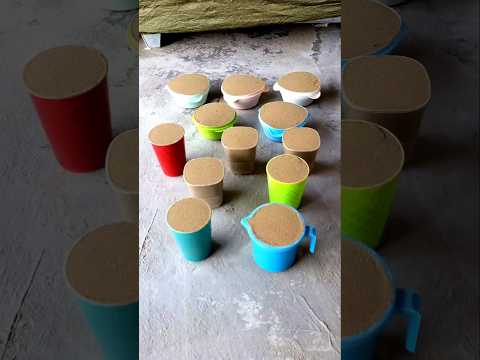 How Many ๐ฎ Relaxing Glass Cake Making With Real Sand ๐#shorts