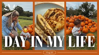 baby’s first pumpkin patch, new healthy recipe, old navy baby clothes | day in my life vlog