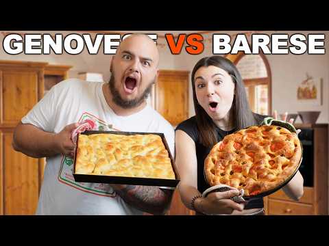 FOCACCIA GENOVESE vs BARESE fatta in CASA con @Alessio.Pellizzoni