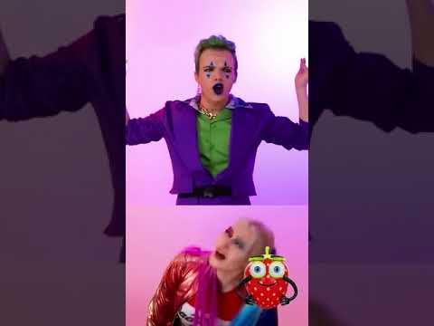 Harley & Joker Have Had Enough Of Each Other! #strawberry #fun #funnyvideo