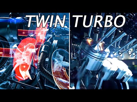 ¿Cómo funciona un motor TWIN-TURBO de alto rendimiento?