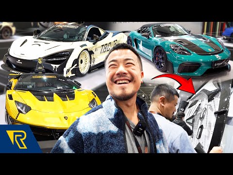 老翻超跑?!🫨 究竟深圳改裝車展有咩睇!!!😆 假法拉利 Pista Spider | 假林寶 Aventador SVJ🔥