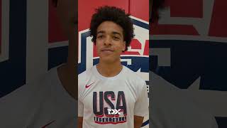Mikel Brown 2025 USA Basketball U19 Training Camp Interview
