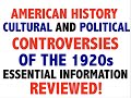 1920s Social and Cultural Issues
