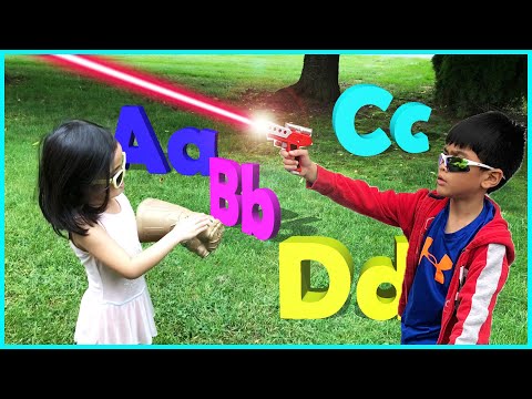 ABC SONG Thanos, laser blaster learning ABC Letter Alphabets