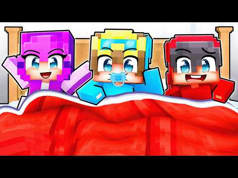 Nico's FIRST SLEEPOVER In Minecraft!